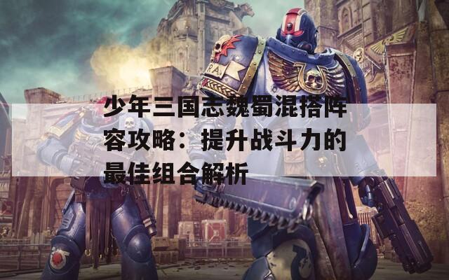 少年三国志魏蜀混搭阵容攻略：提升战斗力的最佳组合解析
