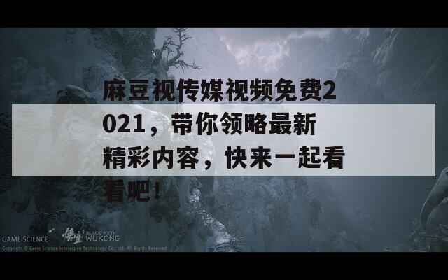 麻豆视传媒视频免费2021，带你领略最新精彩内容，快来一起看看吧！