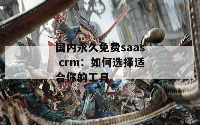国内永久免费saas crm：如何选择适合你的工具