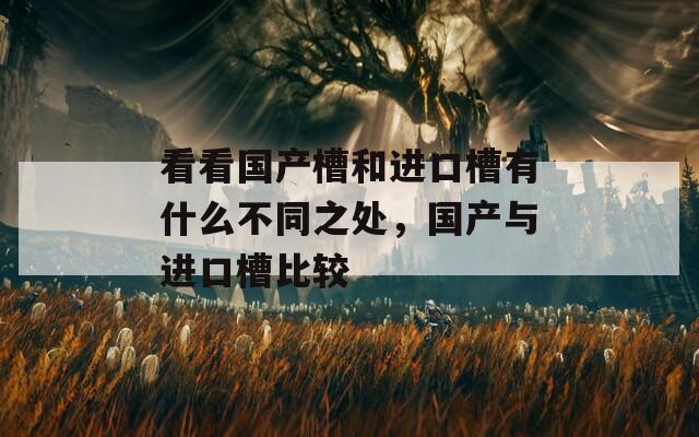 看看国产槽和进口槽有什么不同之处，国产与进口槽比较