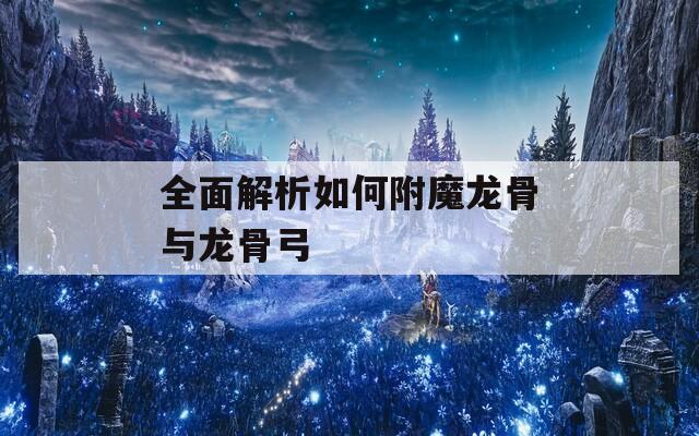全面解析如何附魔龙骨与龙骨弓